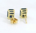 PENDIENTES ZAFIRO 7x5MM.PRESION.