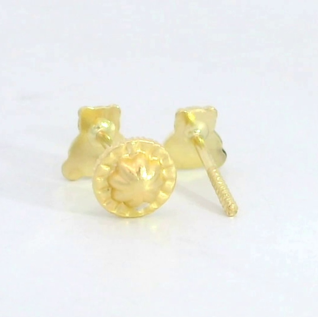 PENDIENTES PRIMERA POSTURA OSITOS 4.5MM.TORNILLO.