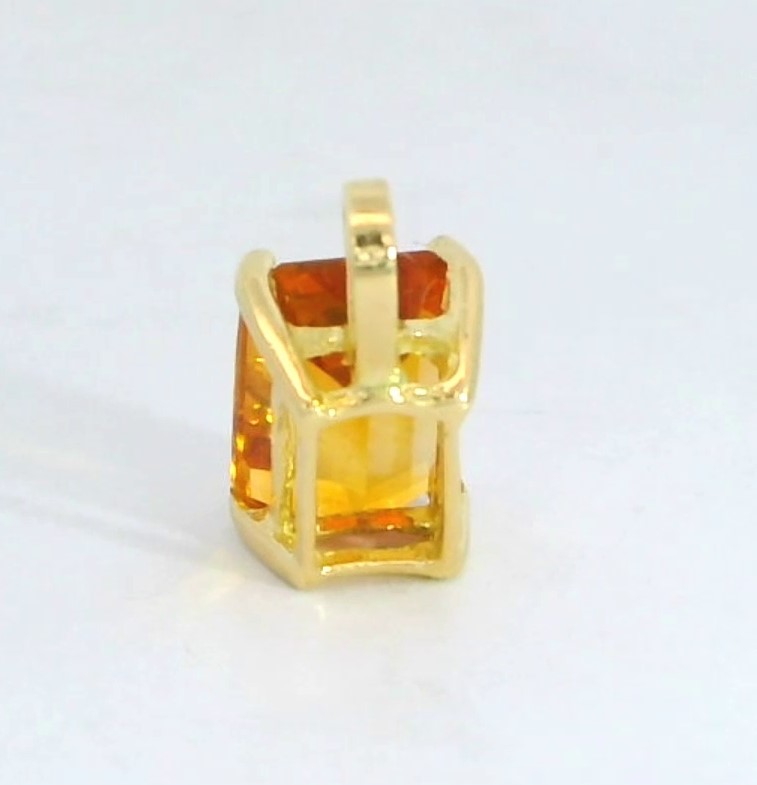 COLGANTE CITRINO 7x5MM.