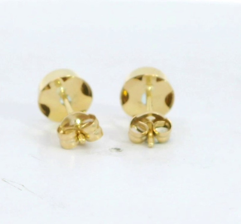 PENDIENTES CHATON OVAL 7x6MM PIEDRA SEMI PRECIOSA DE 4x3MM.