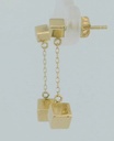 PENDIENTES CADENA CUBOS PRESION
