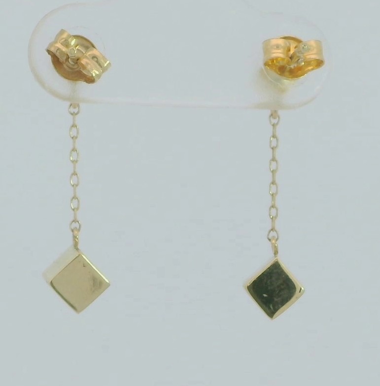 PENDIENTES CADENA CUBOS PRESION