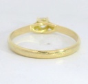 SOLITARIO BRILLANTE  3.50MM VS-H 0.17 CT ORO AMARILLO