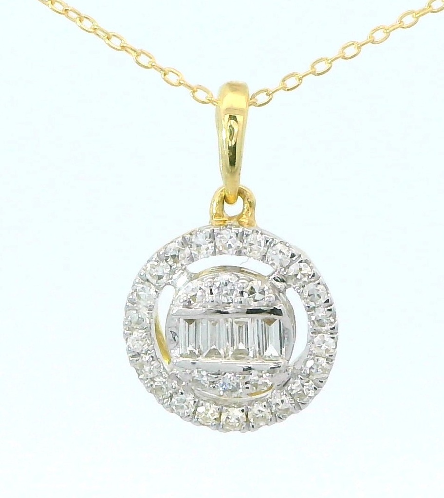 COLGANTE BRILLANTES DI 26 SC SI H 0.1 DI 2 RD SI H 0.02 4 GB 0.04 CT.0.16 CT TW