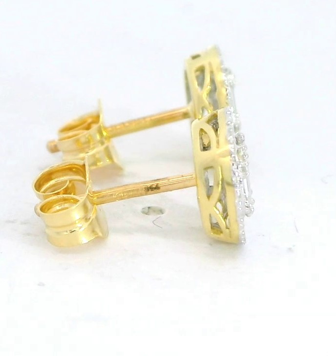 PENDIENTES BRILLANTES Di 8BG 0.08 DI 44 SC RD SI 0.172 4 RD 0.033 CT.0.31CT TW