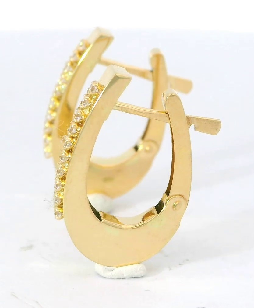 AROS  BISAGRA CON CIRCONITAS.18x3MM