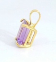 COLGANTE AMATISTA SEMIPRECIOSA 7x5MM.