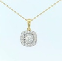 COLGANTE CUADRADO BRILLANTES1RD 0.05 1RD 0.05.0.10 CT TW