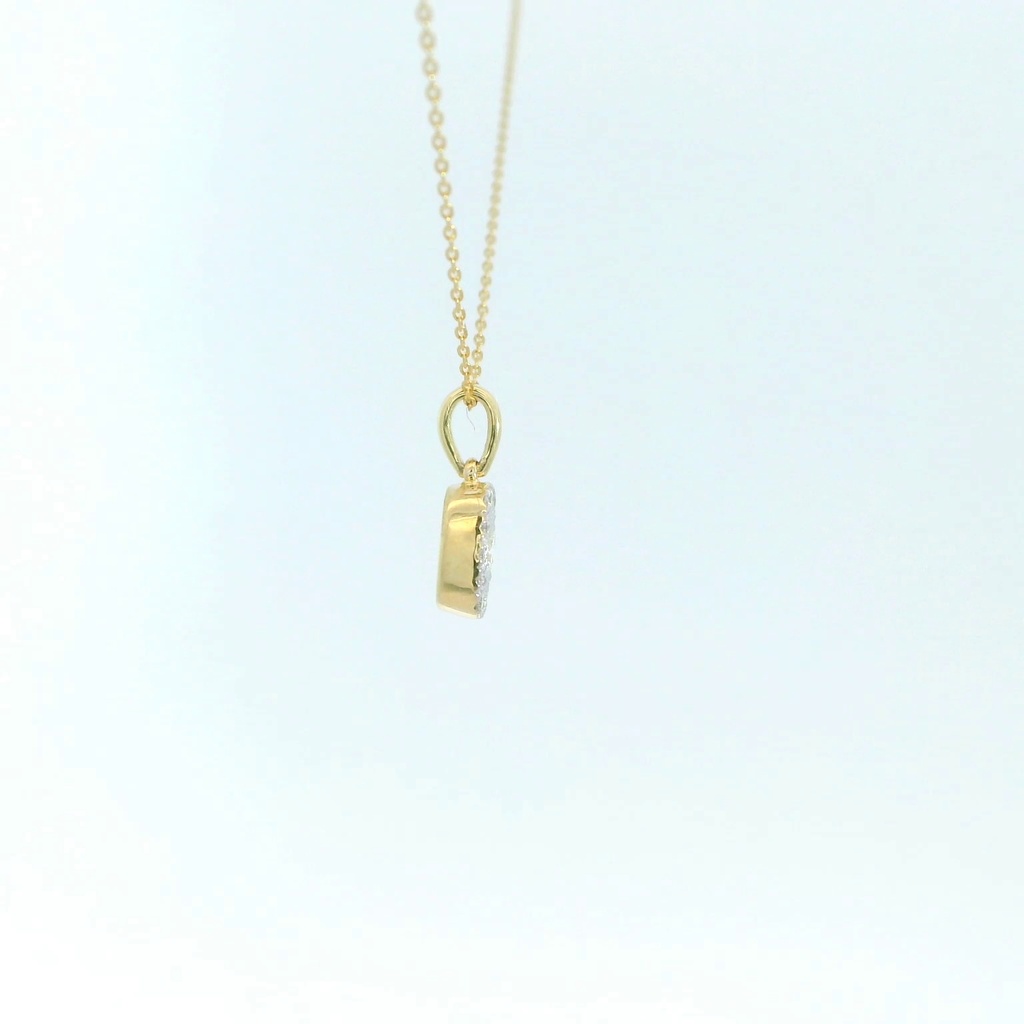 COLGANTE CUADRADO BRILLANTES1RD 0.05 1RD 0.05.0.10 CT TW