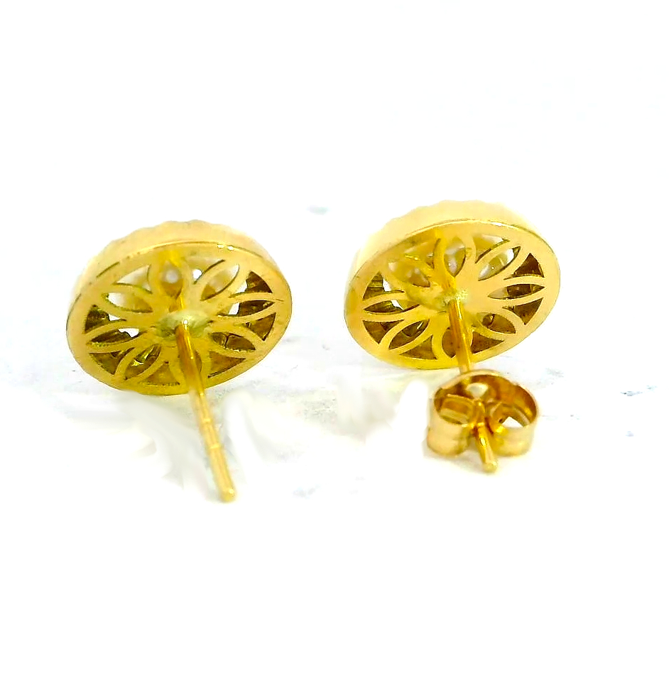 PENDIENTE ORLA GALLON PERLA 6-6.5MM PRESION