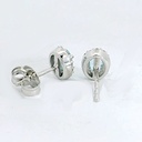 PENDIENTES BRILLANTES AGUA MARINA 0.84 CTR Y BRILLANTES DI 8 RD SI 0.04 RD20 0.14 DI32RD 0.26 CT