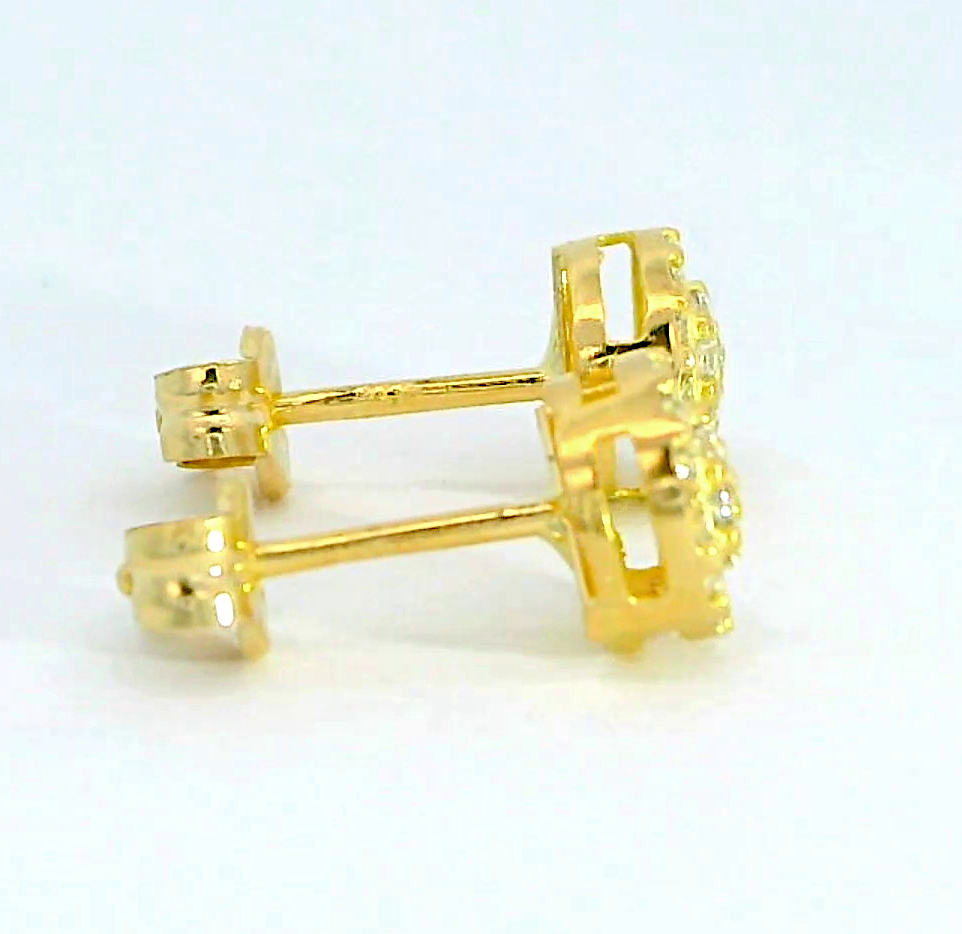 PENDIENTES CUAJO CIRCONITA 7MM.PRESION