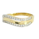 SORTIJA BICOLOR CON CIRCONITAS.