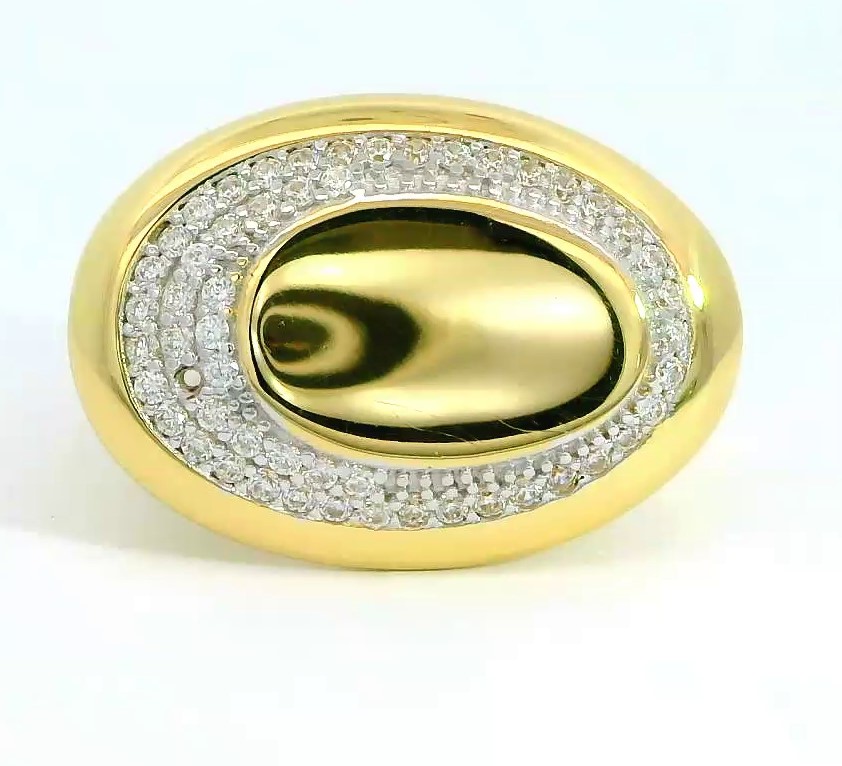 SORTIJA OVAL CON CIRCONITAS