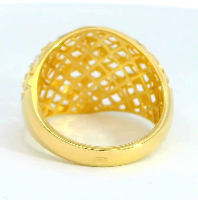 SORTIJA HOJAS BICOLOR