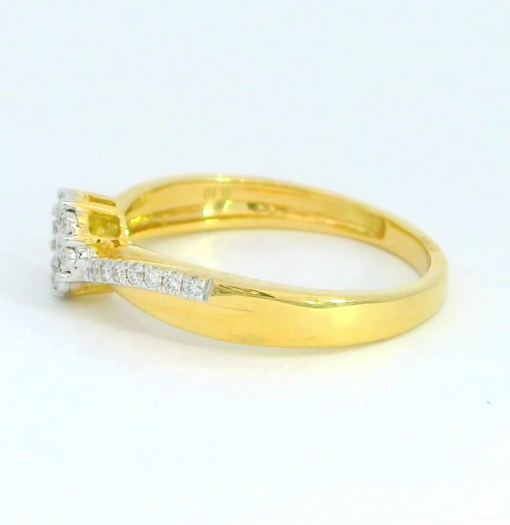 SORTIJA  BRILLANTES DI 8RD 0.03 CT 12 PE RD SI H 0.01 14RD SI H 0.07 CT.0.11 CT TW