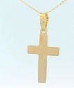 CRUZ LISA SIN CRISTO 21x12MM. 9 KILATES