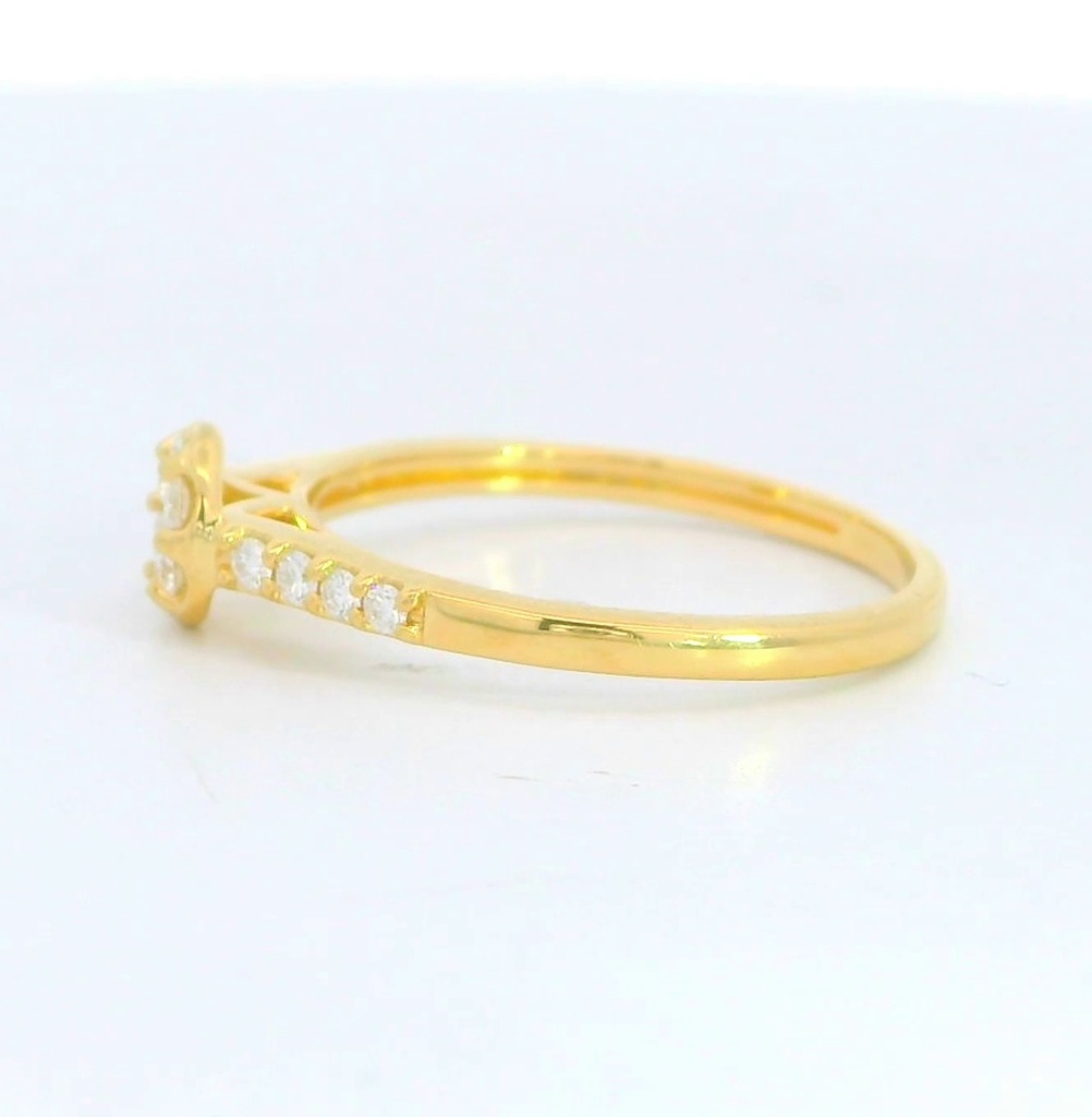 SORTIJA  BRILLANTES DI 10RD 0.06 CT 8 RD SI H 0.08 CT TW