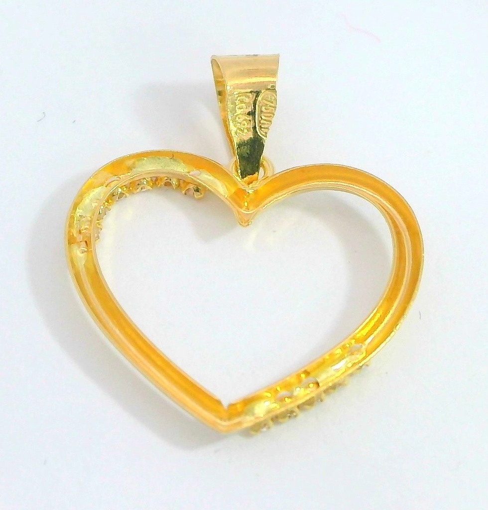 COLGANTE CORAZÓN  CON CIRCONITAS.15MM