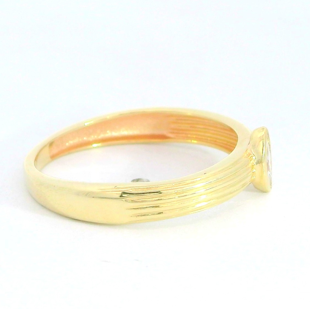 SORTIJA LANZADERA CIRCONITA 5x3MM . 9KILATES