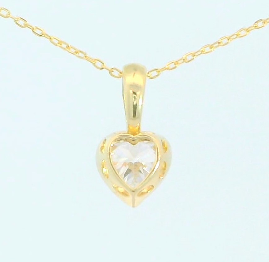 COLGANTE CIRCONITA CORAZON 5.5MM .9 KILATES