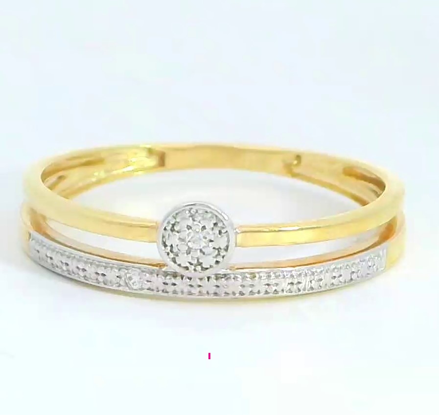 SORTIJA  BICOLOR  CIRCONITAS.9KILATES