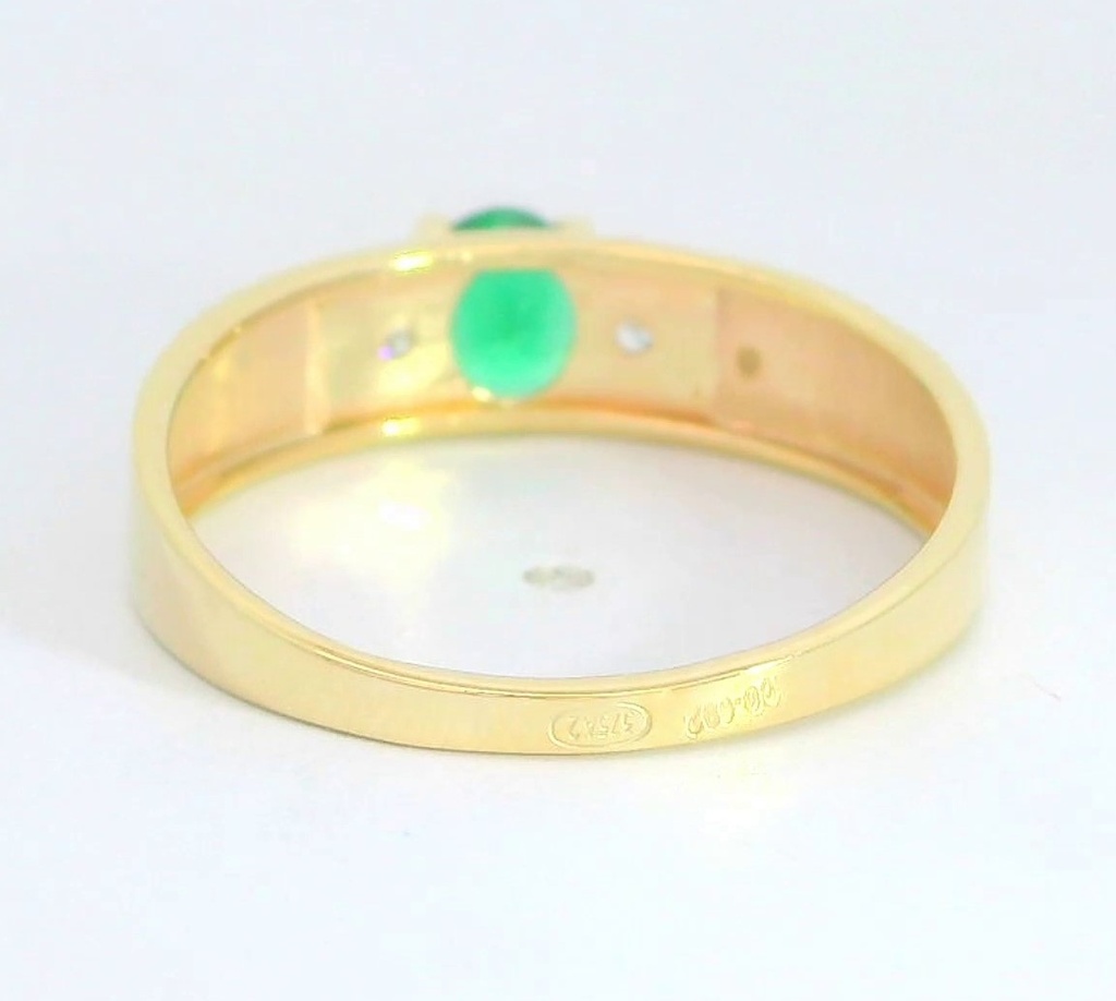 SORTIJA NANO ESMERALDA DE 5x4MM. 9KILATES