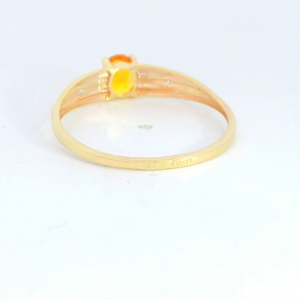 SORTIJA NANO CITRINO 5x4MM. 9KILATES