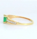 SORTIJA NANO ESMERALDA DE 5x4MM. 9KILATES