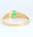 SORTIJA NANO ESMERALDA DE 5x4MM. 9KILATES