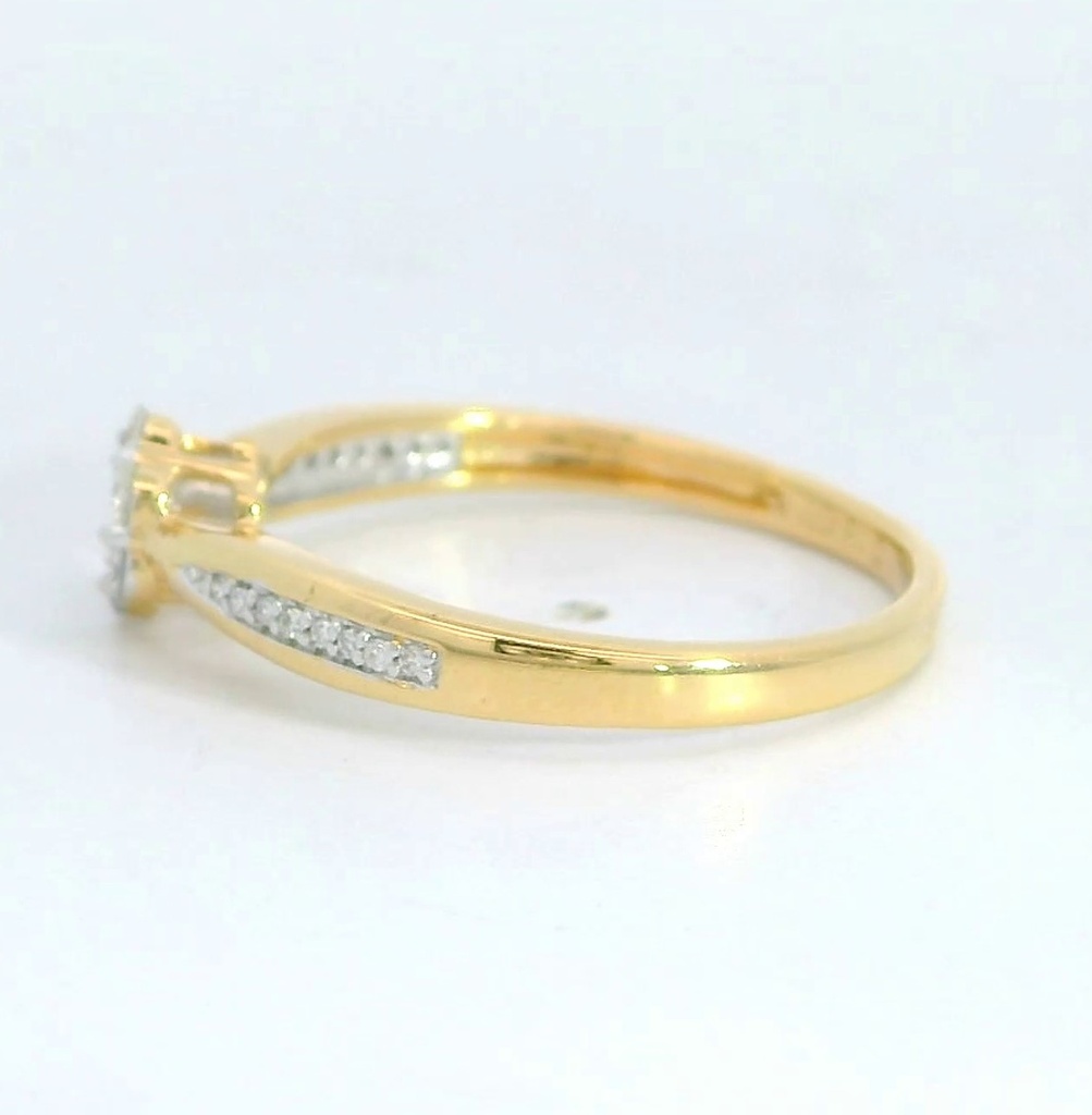 SORTIJA BRILLANTES  DI 17 RD 0.04 6 RD 0.13 DI 6 RD 0.01 SI-H.018 CT TW