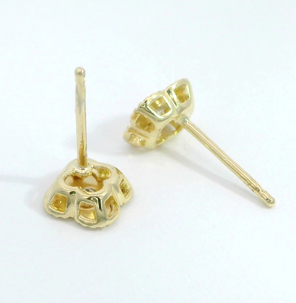 PENDIENTES CIRCONITA CUATREBOL.5MM.9 KILATES