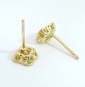 PENDIENTES CIRCONITA CUATREBOL.5MM.9 KILATES