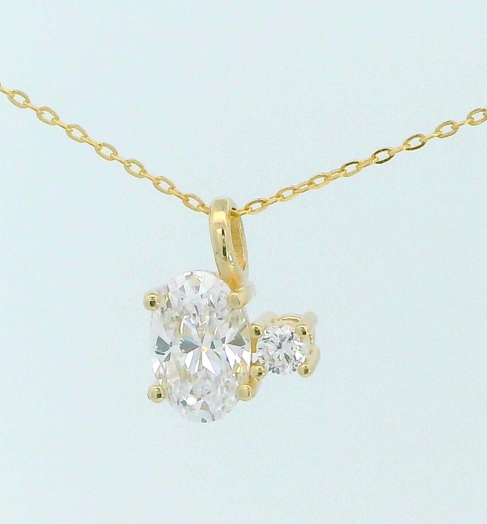 COLGANTE OVAL 2 GARRAS 6X4MM.