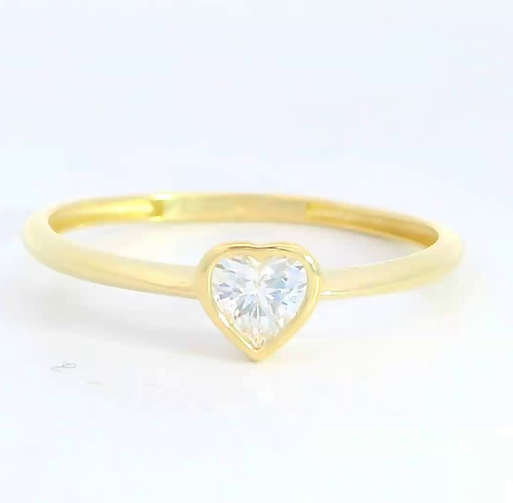 SORTIJA CIRCONITA CORAZON DE 5.5MM.9 KILATES