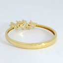 SORTIJA CIRCONITA CON GARRAS .9 KILATES