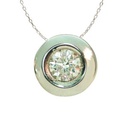 COLG.CHATON 7.0MM 0.11CTS B/3.0MM H-SI