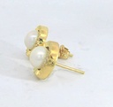 PENDIENTE ORLA GALLON PERLA 6-6.5MM PRESION