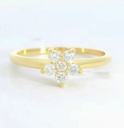 SORTIJA  BRILLANTES DI 1 EM 0.03 CT DI 5 SI-H 0.22 CT.0.25 TW