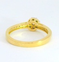 SORTIJA  BRILLANTES DI 8RD 0.03 CT 12 PE RD SI H 0.01 14RD SI H 0.07 CT.0.10 CT TW