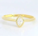 SORTIJA LANZADERA CIRCONITA 6MM.9 KILATES