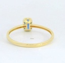 SORTIJA NANO ZAFIRO OCTOGONO 6x4MM.9 KILATES