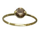 SORTIJA CIRCONITA REDONDA CHAMPAGNE 5MM PRESION