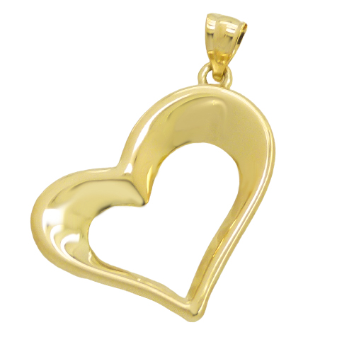 COLGANTE CORAZON LISO 22MM