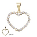 COLGANTE CORAZON PIEDRAS