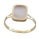 PINK MOTHER OF PEARL ANTIC RING.