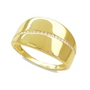 GOLD AND CZ RING.12MM.