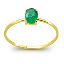 6x4MM OVAL EMERALD RING.0.53 CT
