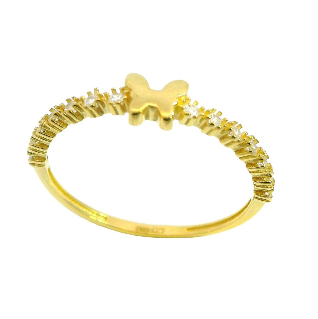 SORTIJA MARIPOSA CON CIRCONITAS.