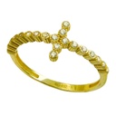 CZ CROSS RING.